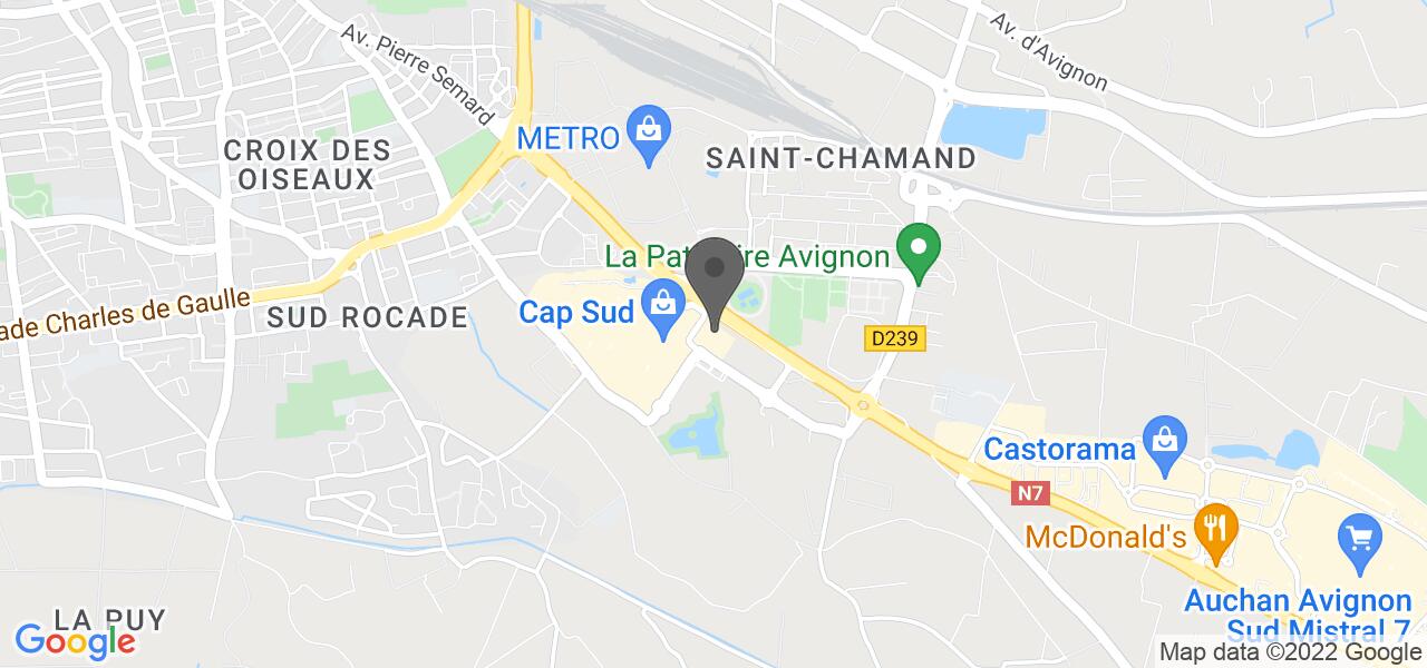 Plan d'accès — La Pataterie Avignon