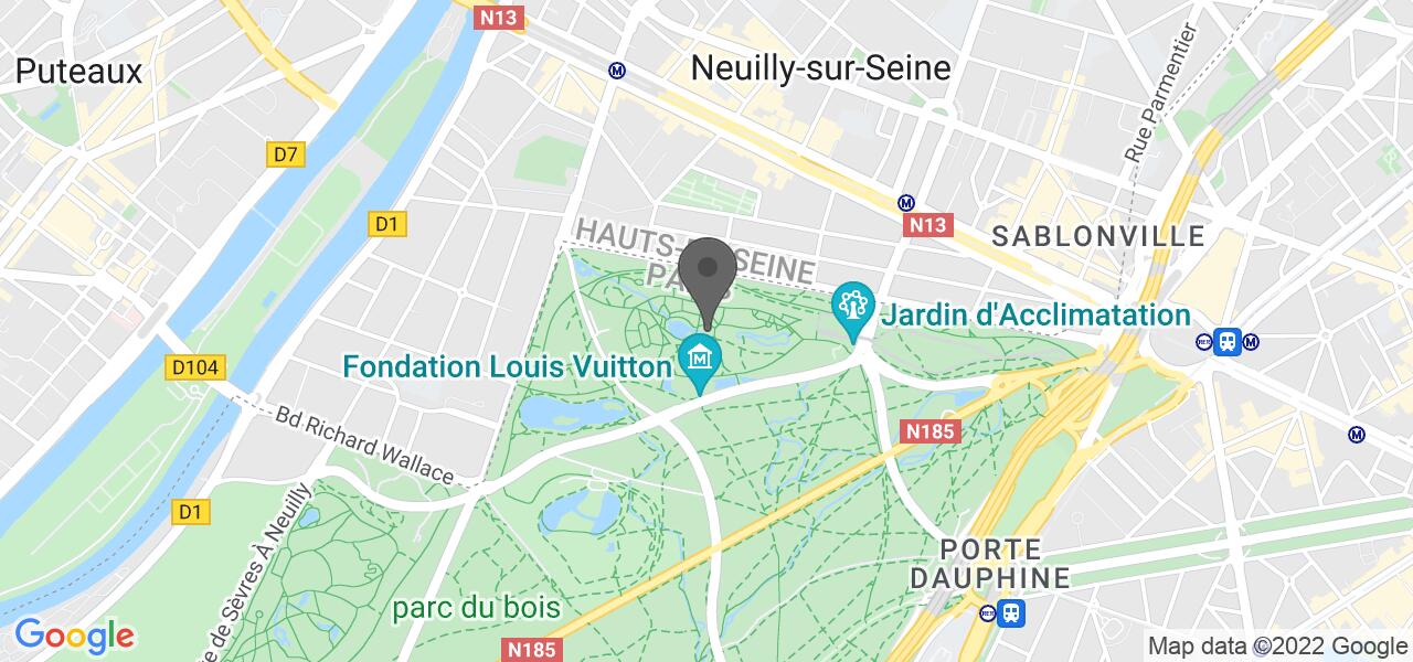 Mapa de acesso — Jardin d'Acclimatation