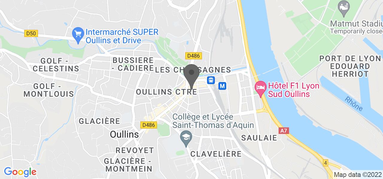 Mappa di accesso — Oullins Sushi