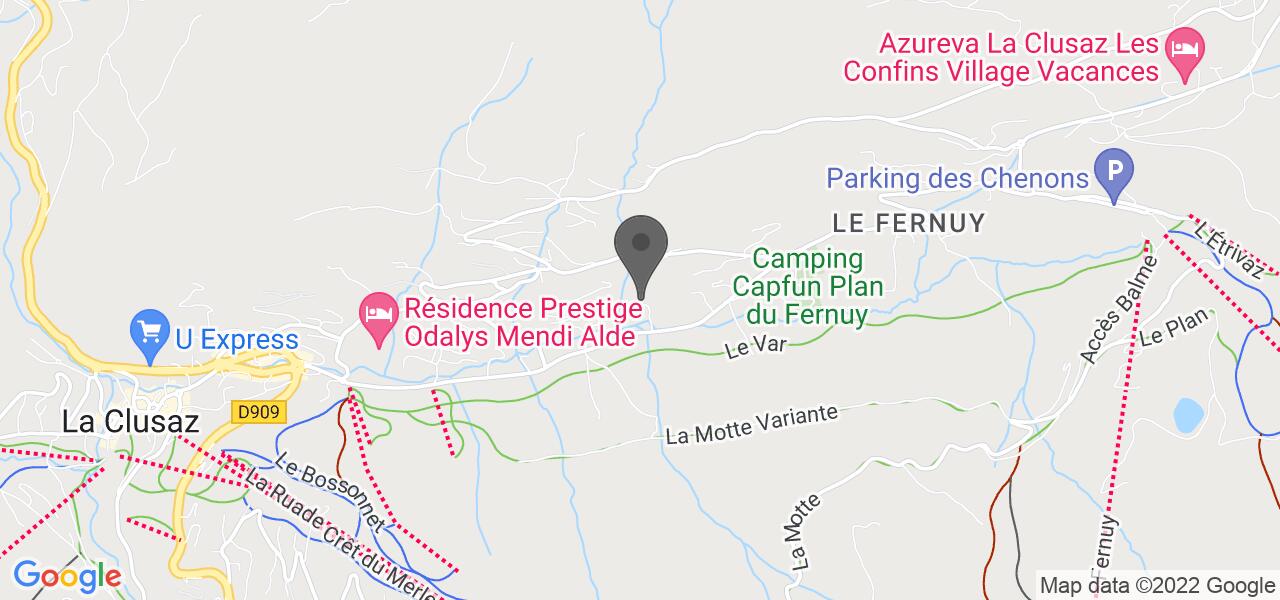 Mapa de acceso — La Ferme des Corbassières