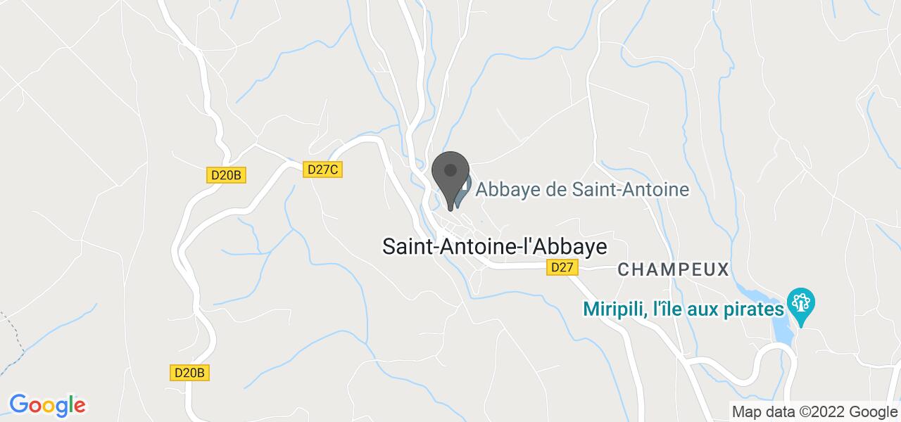 Mapa de acceso — Auberge de l'Abbaye