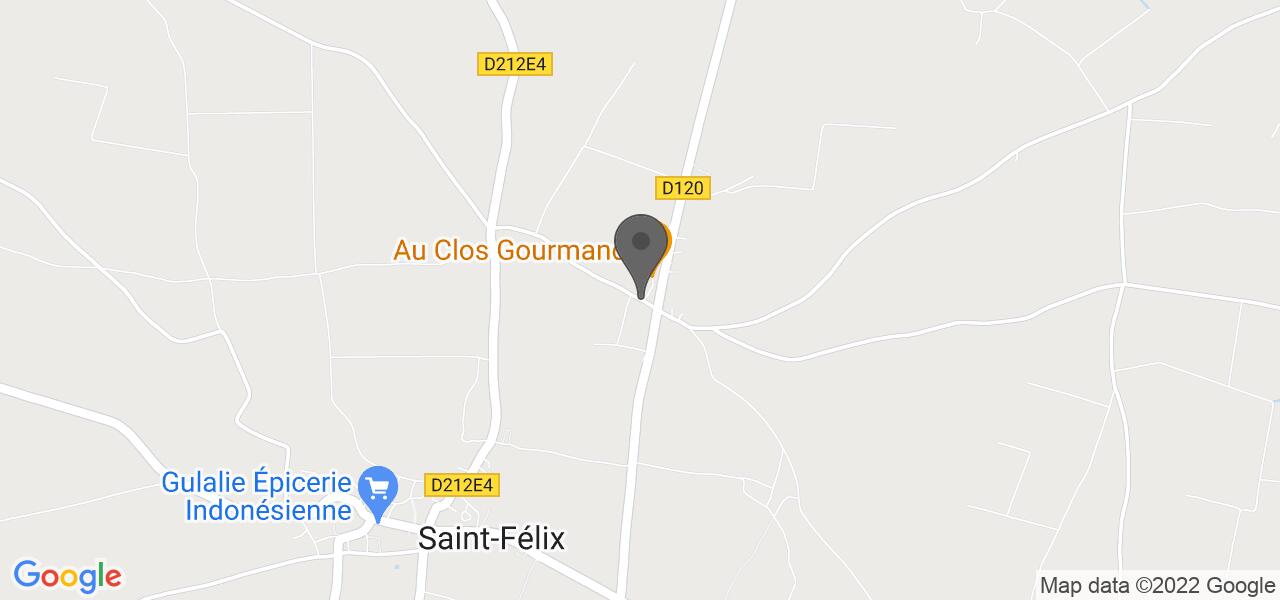 Plan d'accès — Au Clos Gourmand