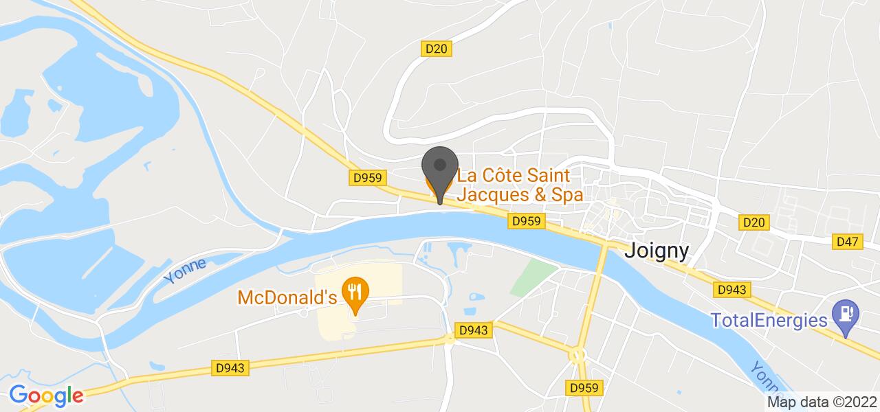 Plan d'accès — La Côte Saint Jacques & Spa *****