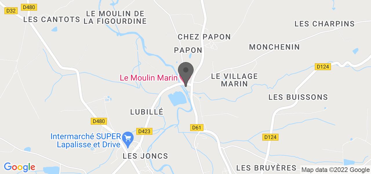 Plan d'accès — Le Moulin Marin