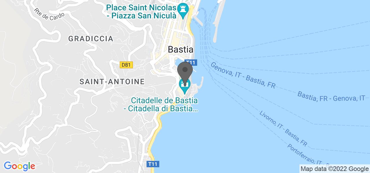 Mapa de acesso — Chez Vincent