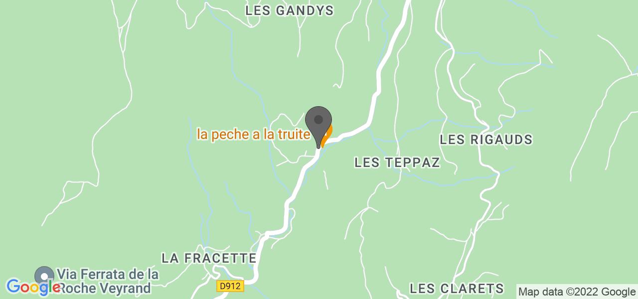 Access map — La Pêche à la Truite