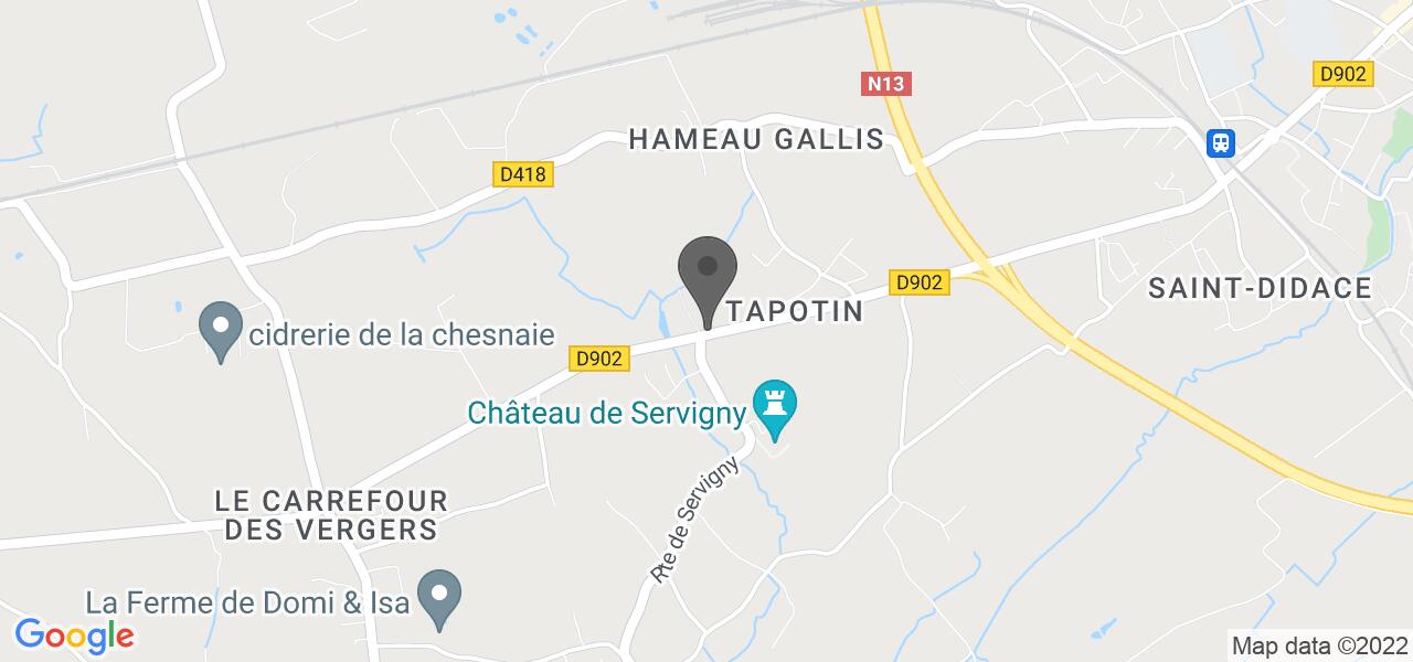 Mapa de acceso — La Forge d'Yvetot