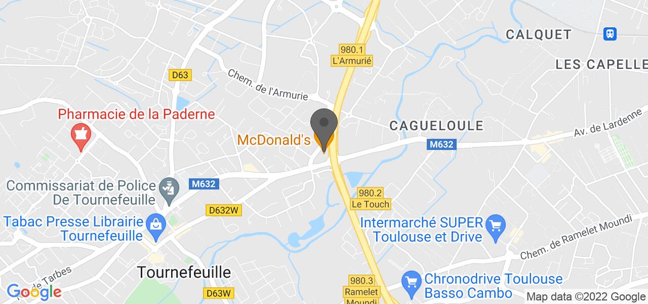 Plan d'accès — McDonald's Tournefeuille