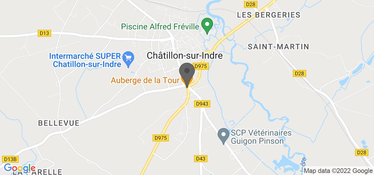 Plan d'accès — Auberge de la Tour