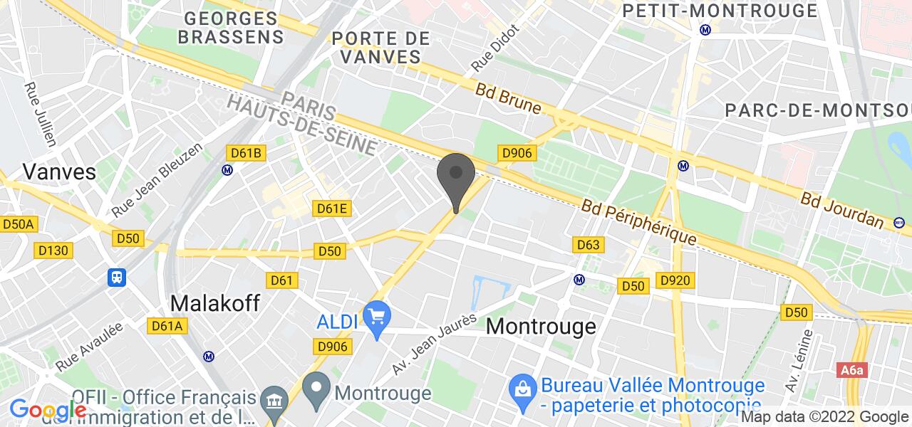 Plan d'accès — Le Libanais de Montrouge
