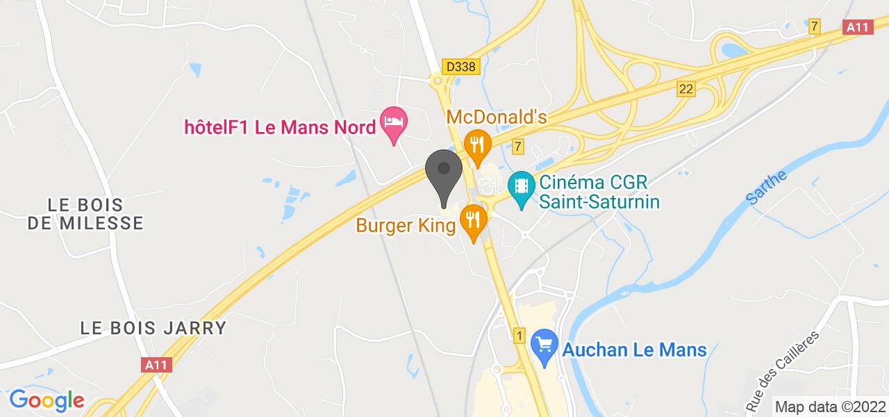 Plan d'accès — Au Bureau Saint-Saturnin