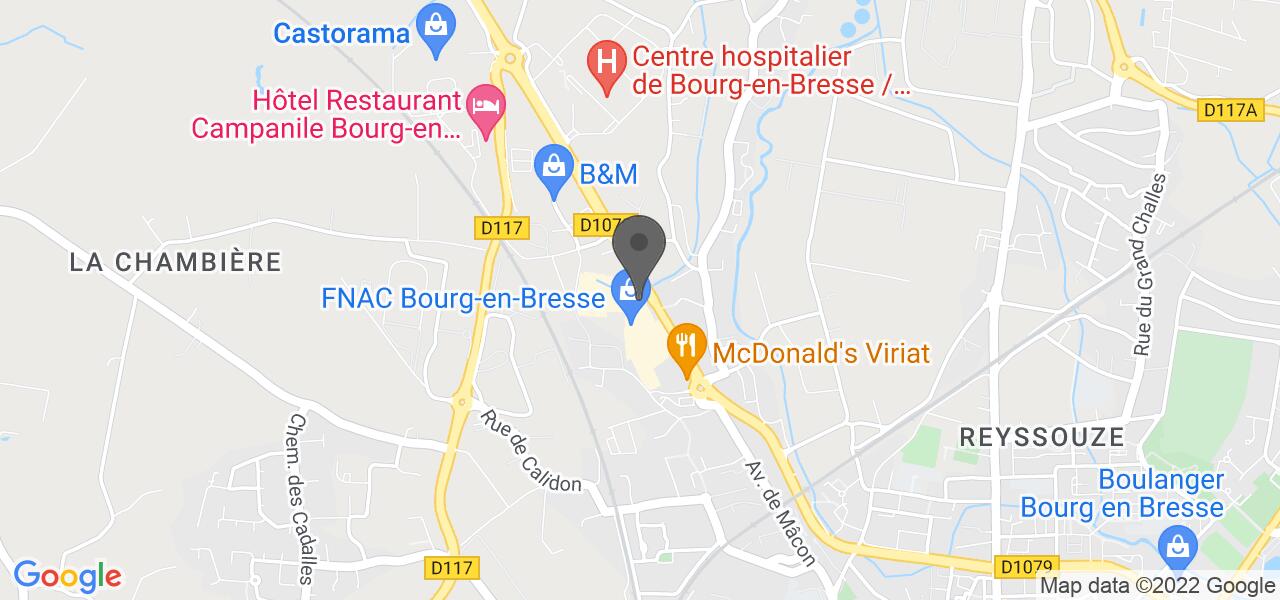 Plan d'accès — La Pataterie Viriat