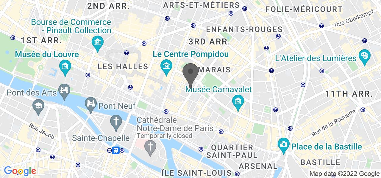 Plan d'accès — Les Bains du Marais