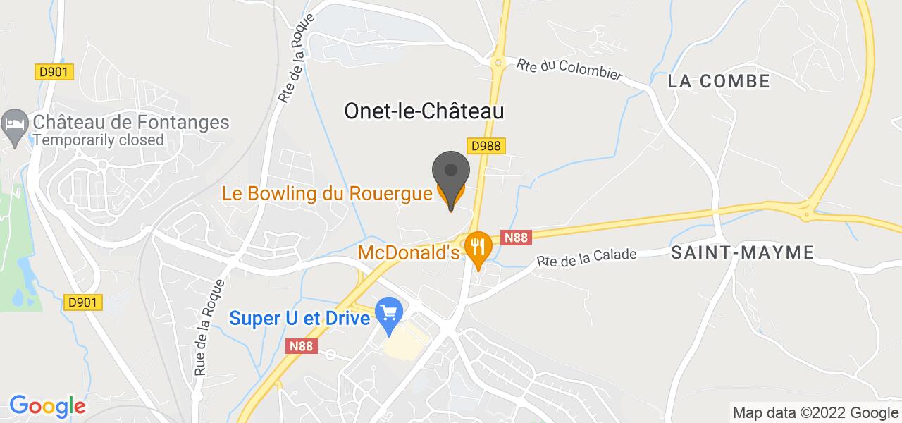 Plan d'accès — BOWLING DU ROUERGUE