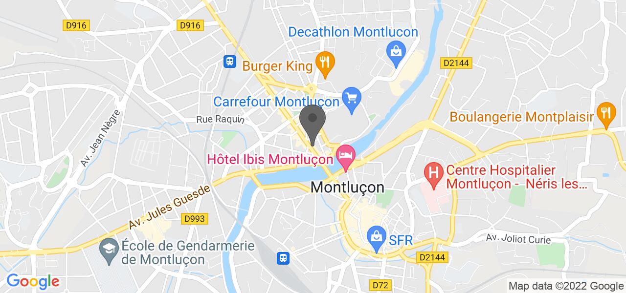 Plan d'accès — Domino's Pizza Montluçon