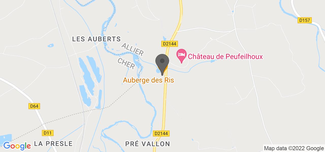 Plan d'accès — L'auberge des ris