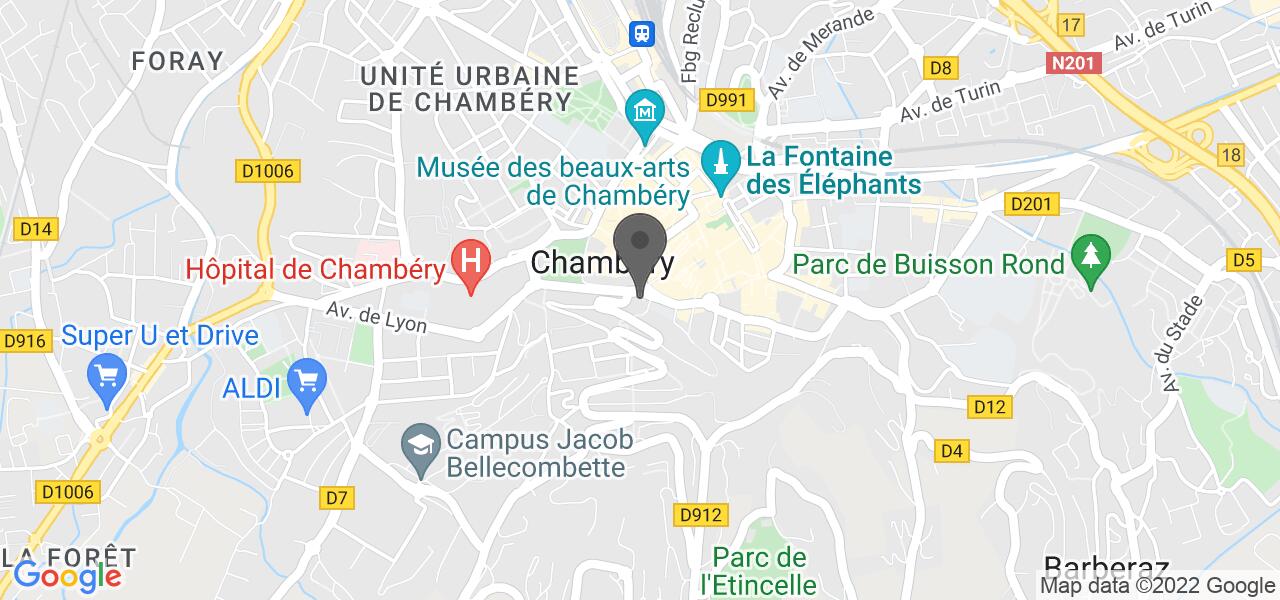Plan d'accès — Sushishop Chambéry