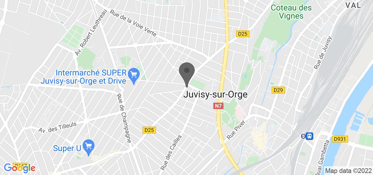 Plan d'accès — Juvisy Pizza