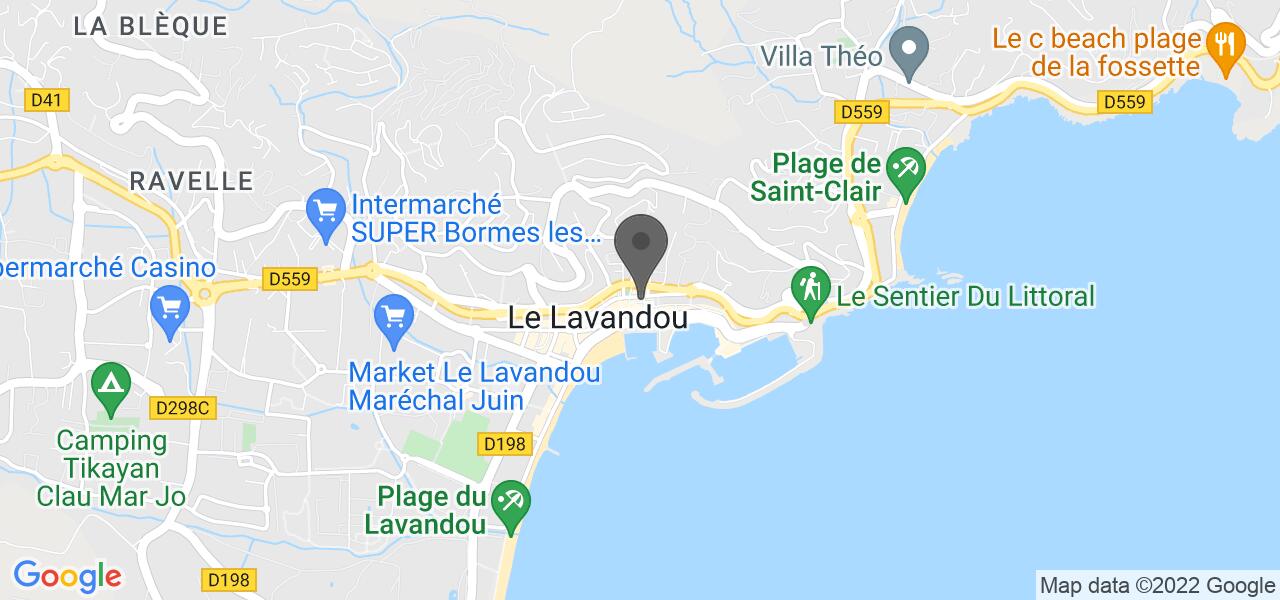 Plan d'accès — La Favouille