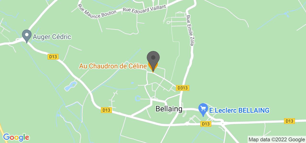 Plan d'accès — Au Chaudron de Céline