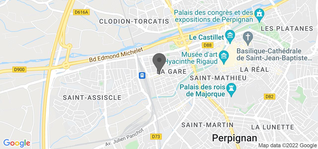 Plan d'accès — Kebab Elor Perpignan
