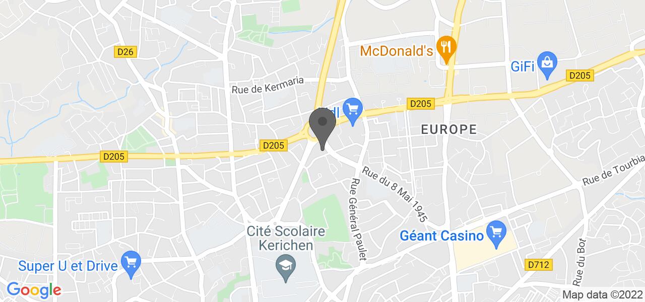 Plan d'accès — Quick de Brest