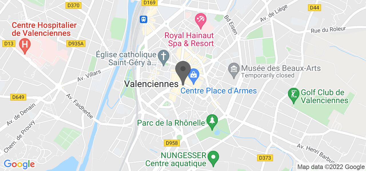 Plan d'accès — O'Tacos Valenciennes