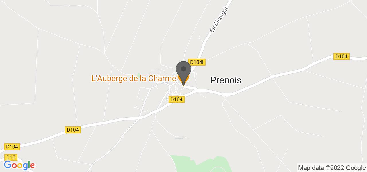 Plan d'accès — L'AUBERGE DE LA CHARME