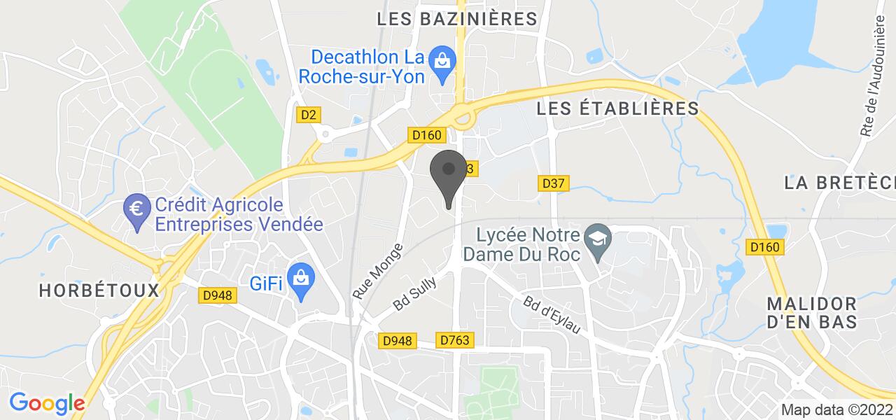 Plan d'accès — La Pataterie La Roche-sur-Yon