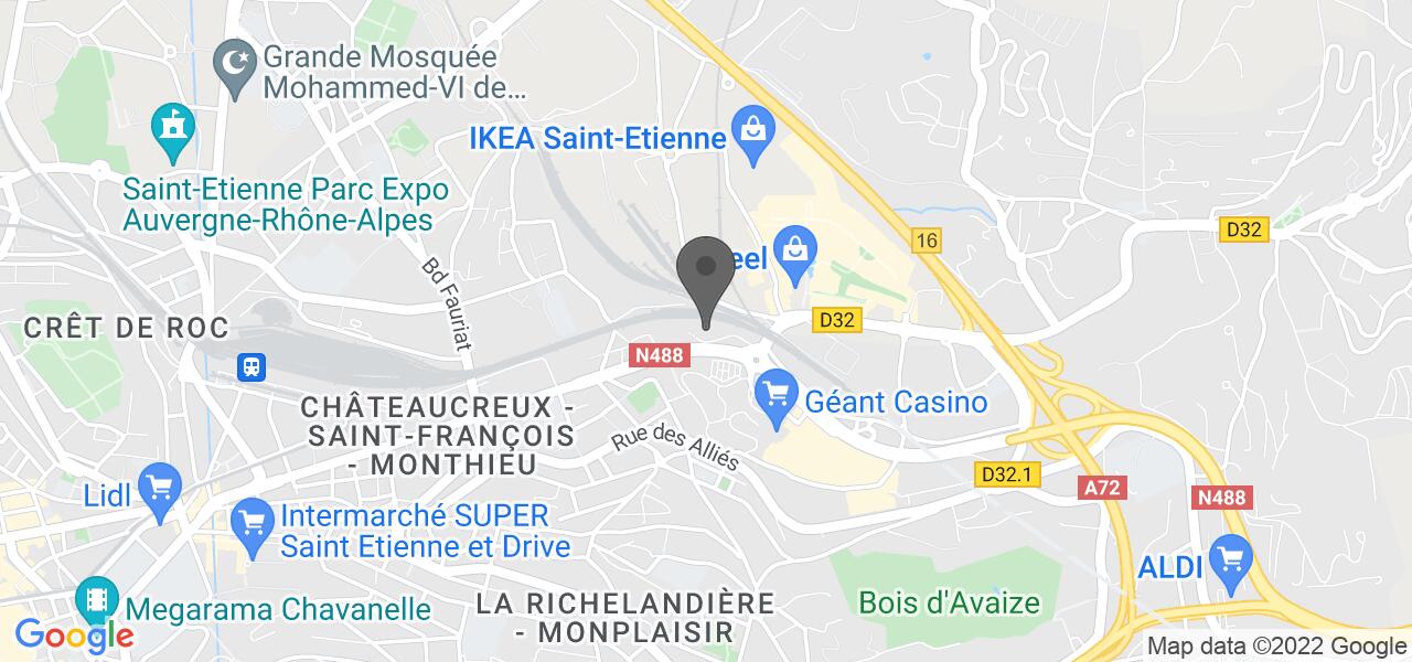 Plan d'accès — Le Palais de Saint Etienne