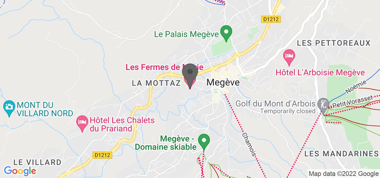 Anfahrtsplan — Les Fermes de Marie