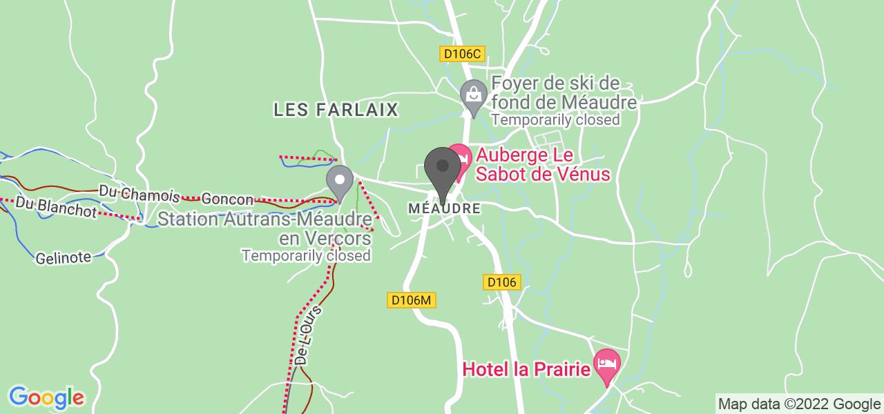 Plan d'accès — Auberge Le Sabot de Vénus