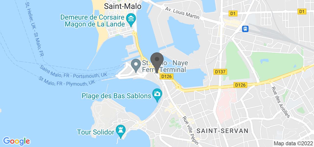Mapa de acesso — CROISIERES CHATEAUBRIAND (Bateau-Restaurant)