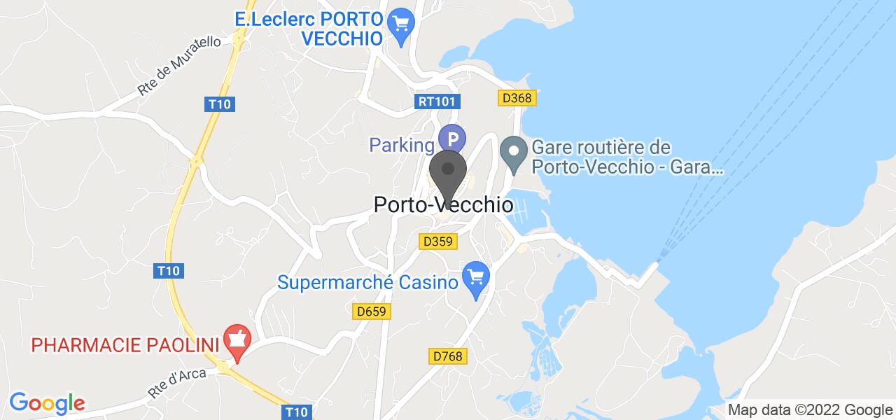 Plan d'accès — Restaurant Furana Porto Vecchio