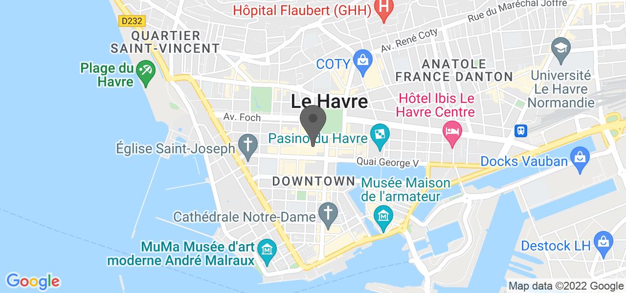 Plan d'accès — O'Tacos Le Havre
