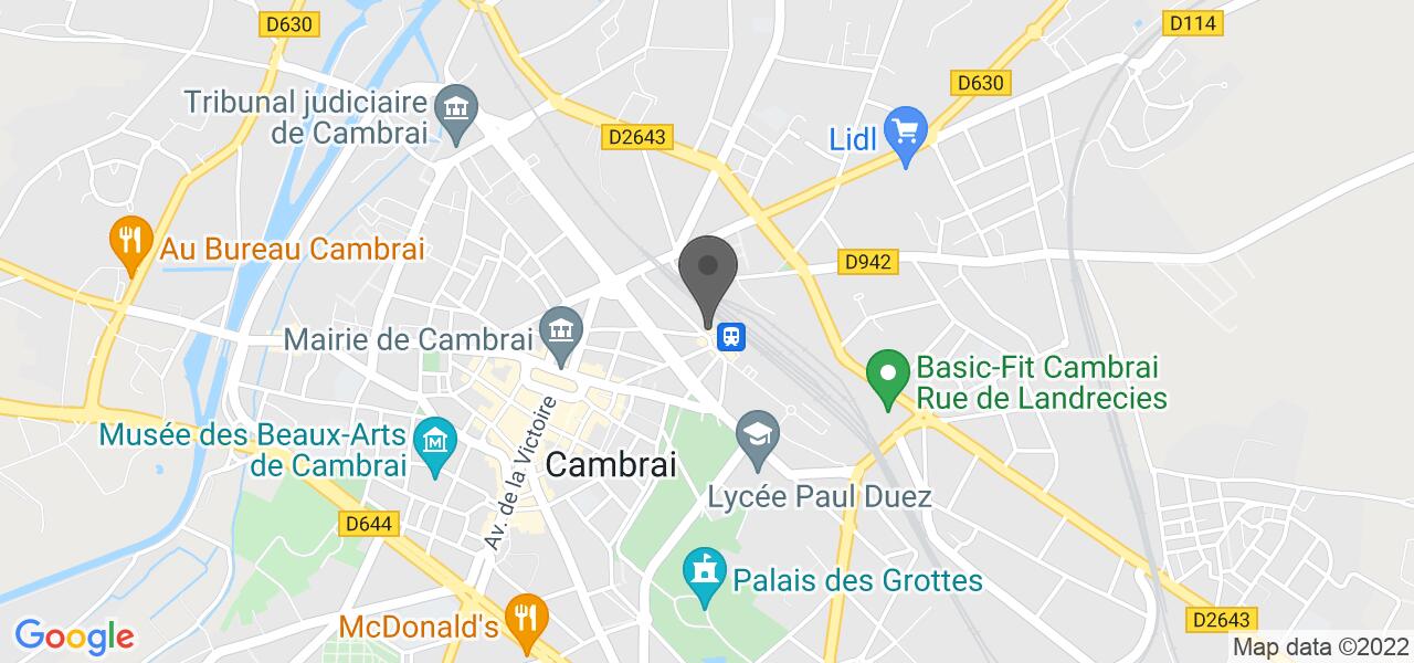 Plan d'accès — Domino's Pizza Cambrai