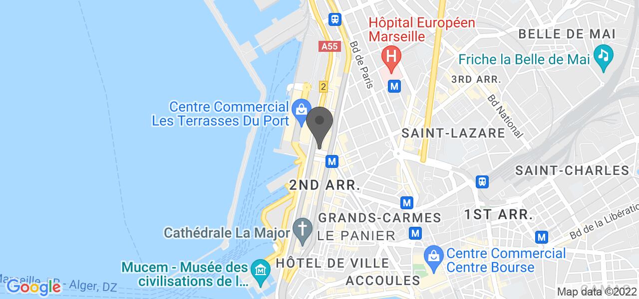 Plan d'accès — Big Fernand Marseille 2e