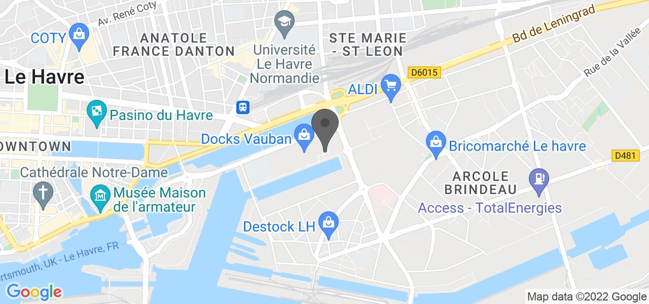 Plan d'accès — Memphis Le Havre