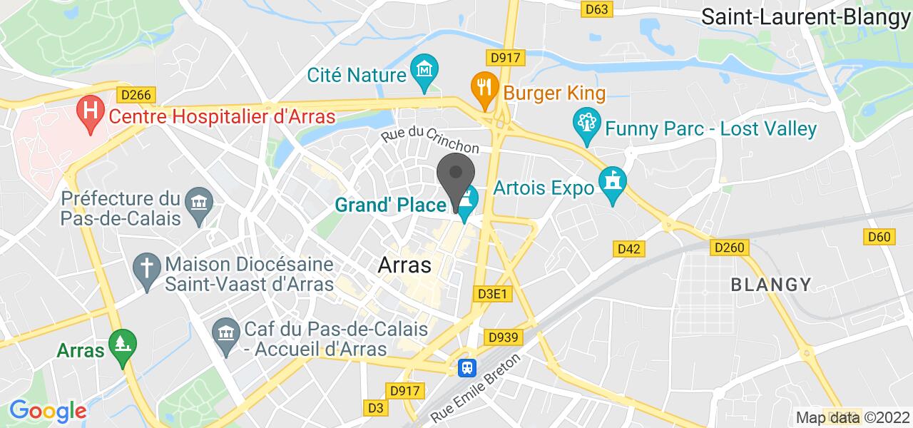 Plan d'accès — Le Ch'ti Charivari Arras