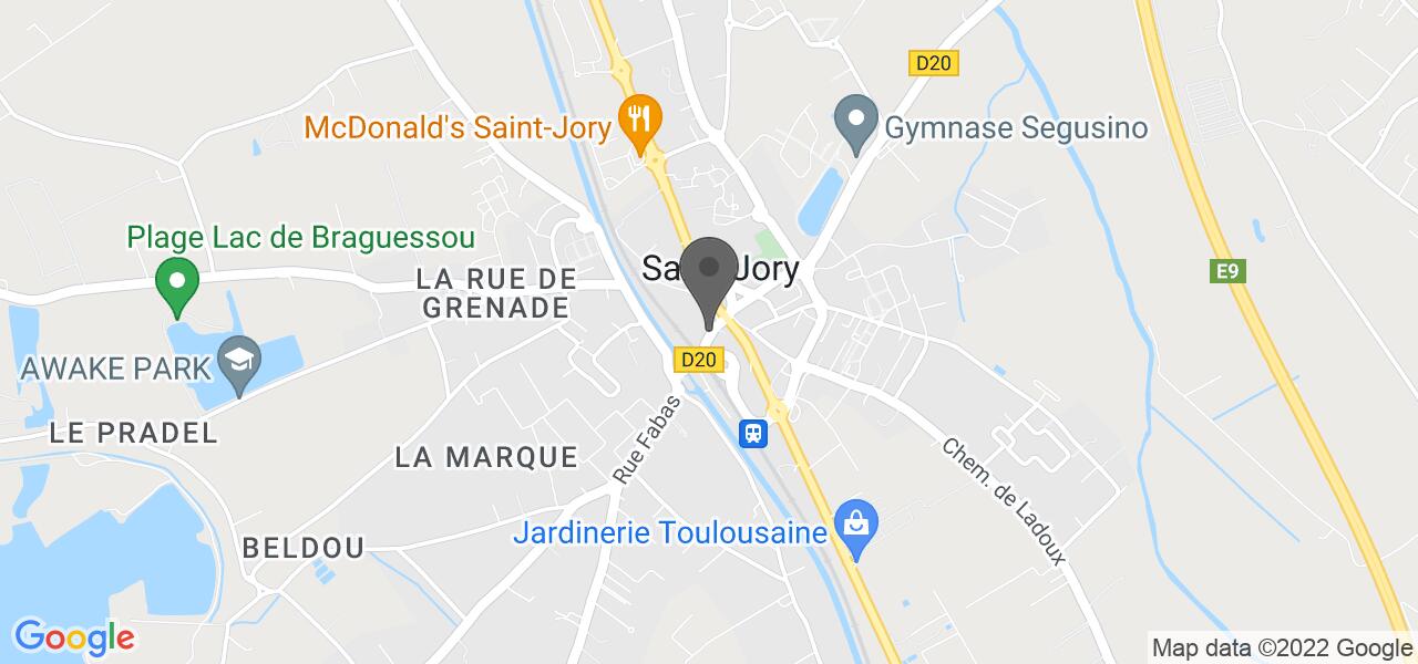 Plan d'accès — Le Patio de Saint Jory