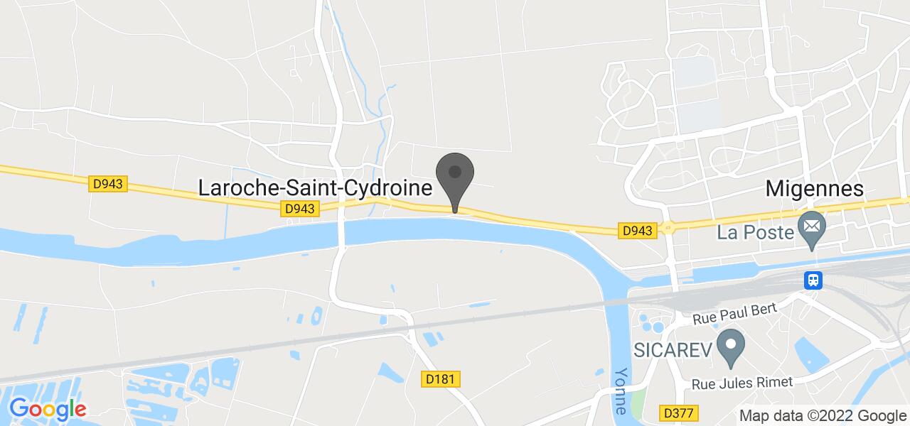 Plan d'accès — Aux Rives de l'Yonne