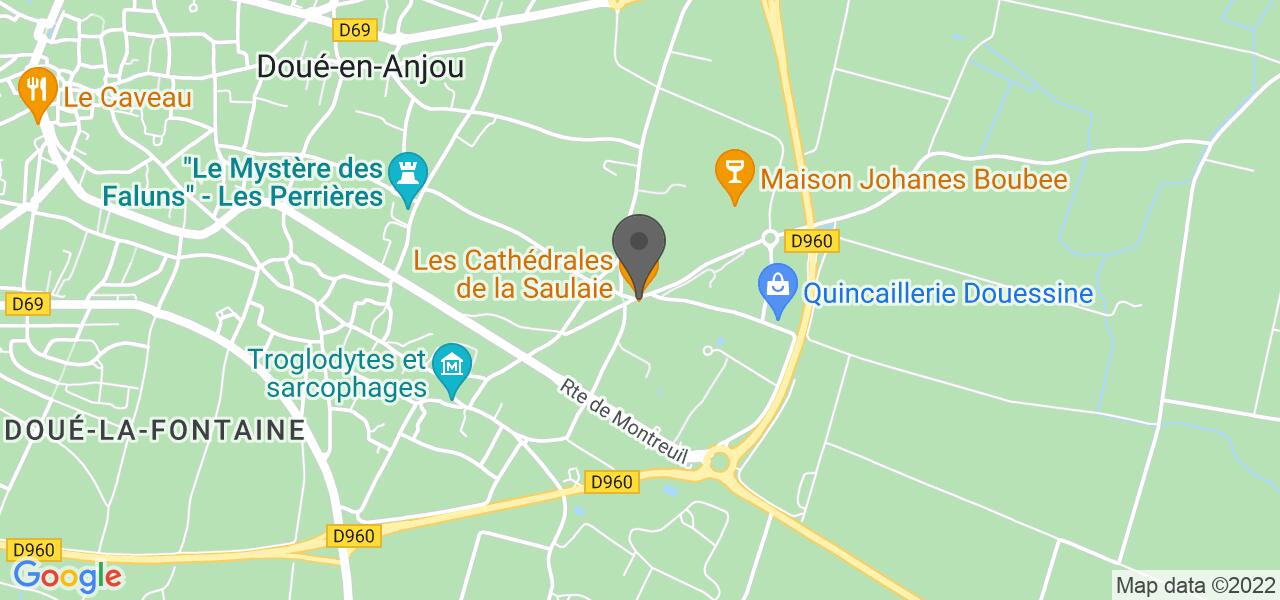 Plan d'accès — Les Cathédrales de la Saulaie