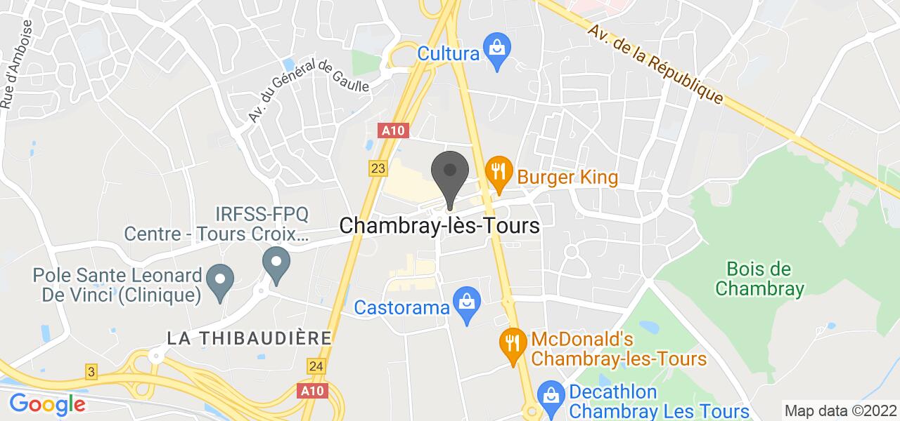 Plan d'accès — Léon de Bruxelles - Chambray les Tours