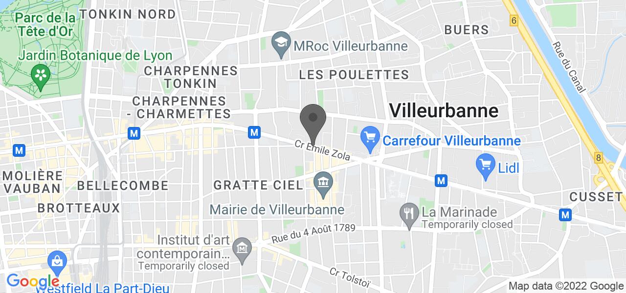 Plan d'accès — Quick de Villeurbanne