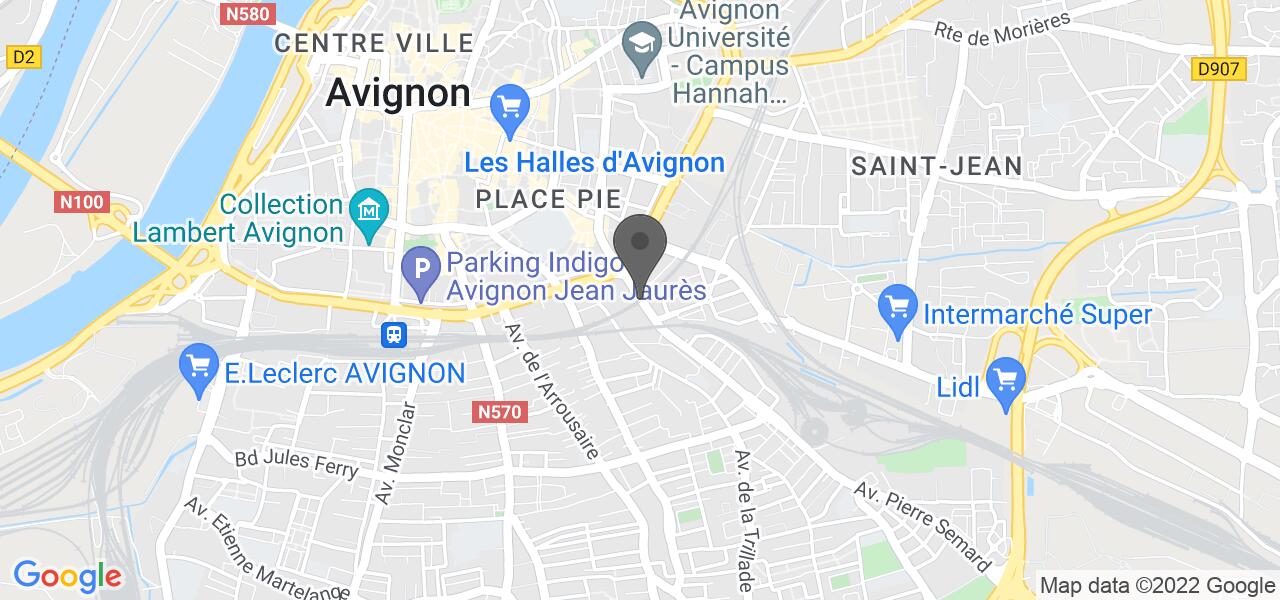 Plan d'accès — Domino's Pizza Avignon