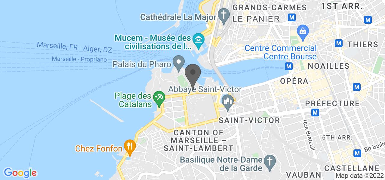 Plan d'accès — Hotel Novotel Marseille Vieux Port