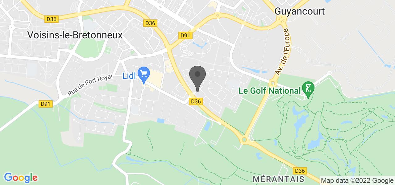 Plan d'accès — O'tacos Voisins-le-bretonneux