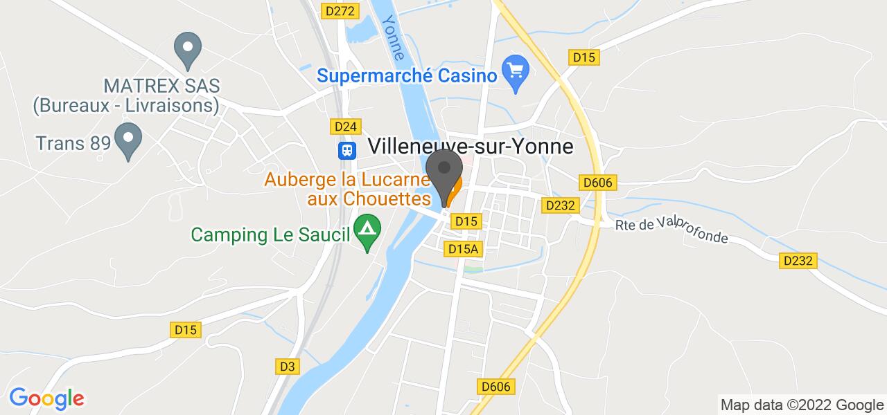 Plan d'accès — Auberge La Lucarne Aux Chouettes