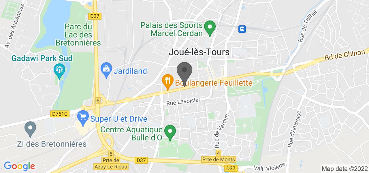 Plan d'accès — Domino's Pizza Joué-lès-Tours