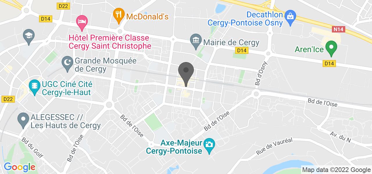 Plan d'accès — L Escale de Cergy